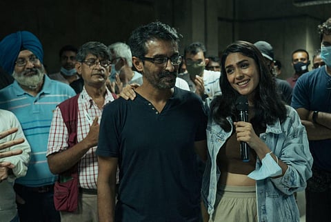 The team kicked off its first schedule in Amritsar last month. (Photo | Mrunal Thakur Official Twitter)