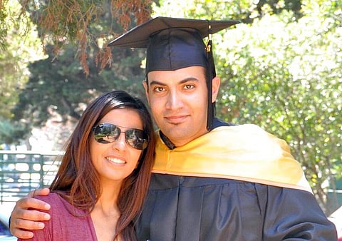 In this 2013 photo provided by the family of Abdulrahman al-Sadhan, Abdulrahman al-Sadhan poses with his sister Areej Al Sadhan for graduation in California. (Photo | AP)