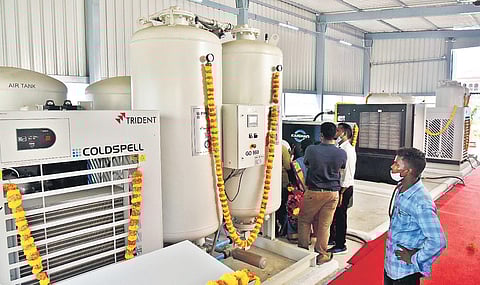 The PSA plants installed under PM Cares on RGGGH premises | P Jawahar