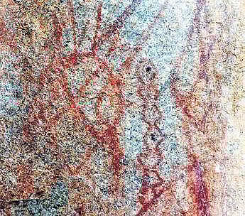 Cave paintings from the mesolithic era discovered at Ramappagutta