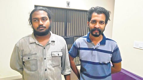 The police also arrested two of her accomplices on Sunday — Abin Bensus Antony, 22 and Vishnu Shivadas, 26.