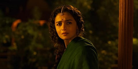 A still from SS Rajamouli's RRR, featuring Alia Bhatt (Photo | YouTube screengrab)
