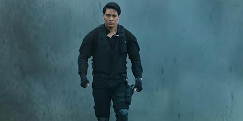 A still from the trailer of 'Squad' featuring Rinzing Denzongpa (Photo | YouTube screengrab)