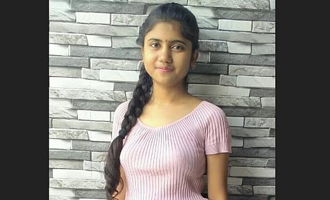 Ritika of Sarvodya Kanya Vidyalaya, Molarband. (Photo | Special arrangement)