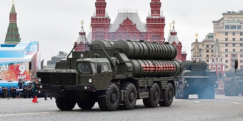 Russian S-400 Triumph medium-range and long-range surface-to-air missile. (Photo | AFP)