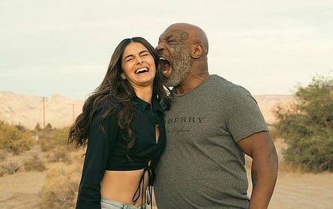 Actor Ananya Panday with the boxing legend Mike Tyson. (Photo | Instagram)