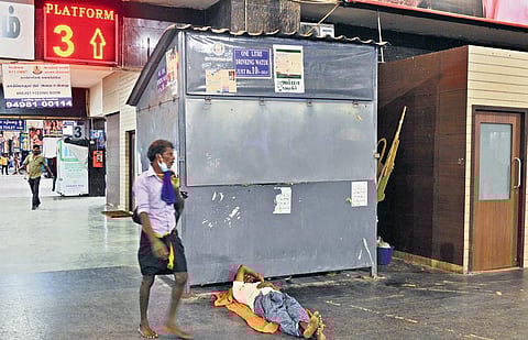 An Amma water kiosk at Koyambedu Bus Stand that has been discontinued  | DEBADATTA MALLICK