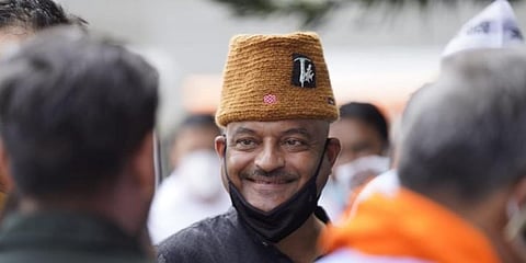AAP's CM candidate for Uttarakhand Ajay Kothiyal (Photo| Twitter/ @AAP)