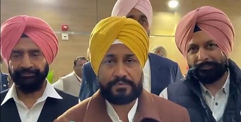 Village children in Punjab share chopper ride with Channi