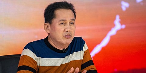 Apollo Carreon Quiboloy appears on his talk show on May 23, 2016, in Davao City, southern Philippines. (Photo | AP)