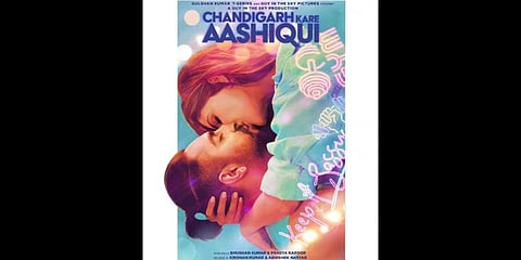 First look of Ayushmann Khurrna's latest 'Chandigarh kare Aashiqui' (Photo | Twitter, Ayushmann Khurrana)