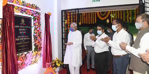 Chief Minister Naveen Patnaik inaugurates the new building of RTO-I in Bhubaneswar. (Photo| EPS)