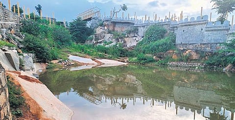 The greenish-blue stones used for the interior quadrangle of Vidhana Soudha were procured from Mallasandra quarry | express