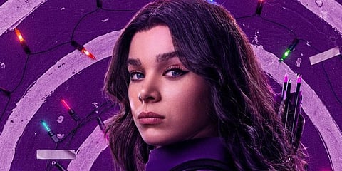 Hailee Steinfield in a 'Hawkeye' poster