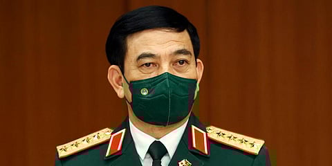 Vietnam's Defense Minister General Phan Van Giang attends a signing ceremony for bilateral memorandums with Japan's counterparts at Defense Ministry in Tokyo. (Photo | AP)