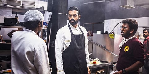 Ashwin Kakumanu on the sets of 'Pizza 3: The Mummy'. (Photo| Cinema Express)