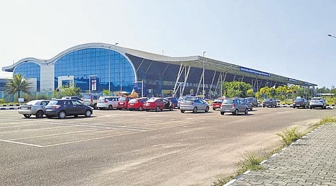 The vehicle parking area at Thiruvananthapuram International Airport | B P Deepu