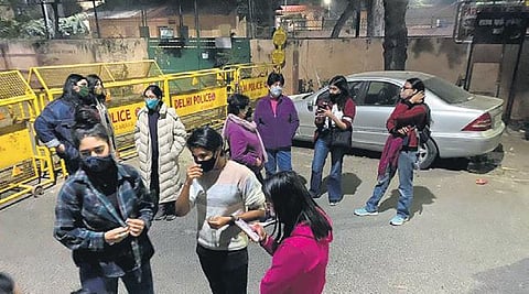Pictures from the walk organised by ‘Women Walk at Midnight’  from CR Park to Kalkaji.