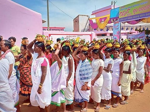 File photo of a panchayat level Parab celebration (Photo | Express)