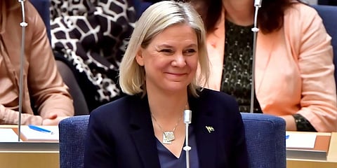 Magdalena Andersson will form a one-party, minority government. (Photo | AP)