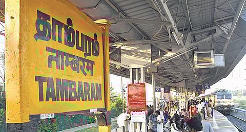 Representative image of passengers waiting for their train at Tambaram station. (File photo| EPS)