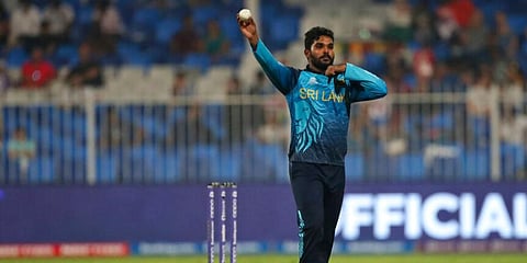 Sri Lanka's Wanindu Hasaranga prepares to bowl. (Photo | AP)