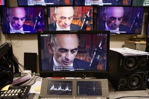 French far-right media pundit Eric Zemmour announces his candidacy for the 2022 Presidential election in a video broadcast on social media, on November 30, 2021 in Paris. (Photo | AFP)