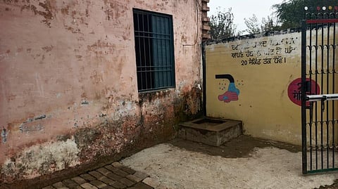 Image of a school in Punjab shared by Delhi dy CM Sisodia. (Photo | Twitter)