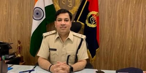 Haryana IPS officer Dheeraj Kumar (Photo| Twitter)