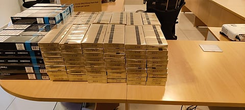 Image of smuggled cigarettes for representational purpose only.