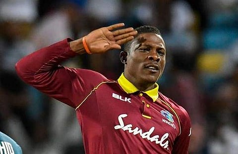 West Indies pacer Sheldon Cottrell (File photo| AFP)