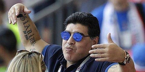 Argentine football legend Diego Maradona (File Photo | AP)