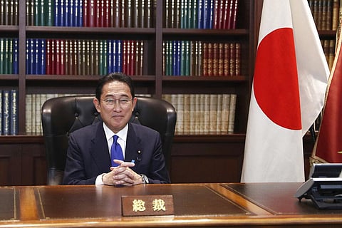 Japanese PM Fumio Kishida poses for a portrait picture. (File Photo | AP)