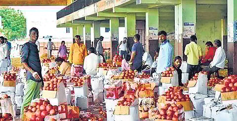 Gaddiannaram fruit market