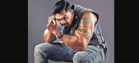 Dhruva Sarja and AP Arjun are halfway through Martin