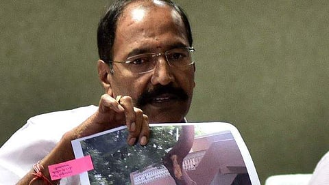 Former TN electricity minister P Thangamani (File Photo | EPS)