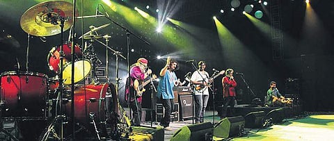 A still from one of the performances of Indian Ocean.