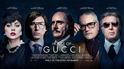 House of Gucci is a 2021 American biographical crime drama film directed by Ridley Scott, based on the 2001 book The House of Gucci. (Photo | Twitter)