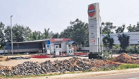 A closed-down fuel station in Anantapur near Karnataka border | Express