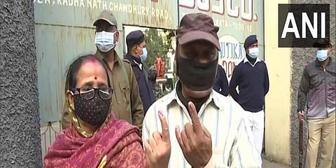Visuals outside Kolkata's Don Bosco School. (Photo | ANI)