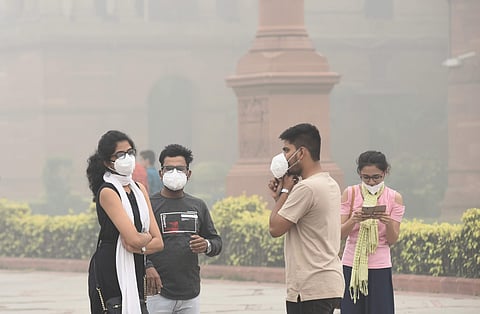 File | People wear mask to protect themselves from pollution in New Delhi. (Photo | Parveen Negi/ EPS)