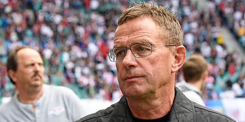 Manchester United interim manager Ralf Rangnick (File photo| AP)