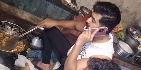 Actor Arun Vijay cooks a meal for his film unit. (Photo| Instagram)