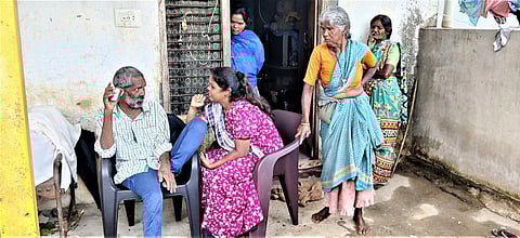 Nagarajappa at his home at Chikkamaluru village in Madhugiri taluk