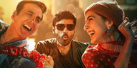 A still from 'Atrangi Re'.