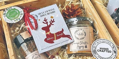 Mulled wine spice bombs by 'Farm Two One'.