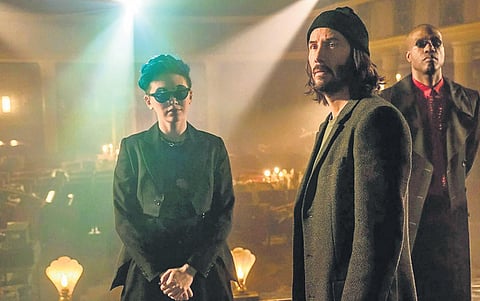 A still from 'The Matrix Resurrections'.