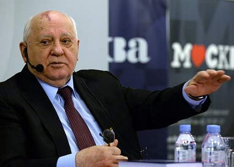 Former Soviet president Mikhail Gorbachev (File Photo | AFP)