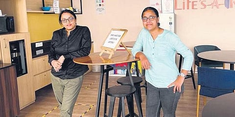 Founders of ThinkRaw Innovative Solutions Minushri and Amrita. (Photo | EPS)