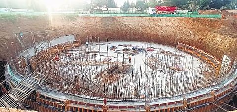 Work goes on at the Waste Water Balancing Tank | special arrangement